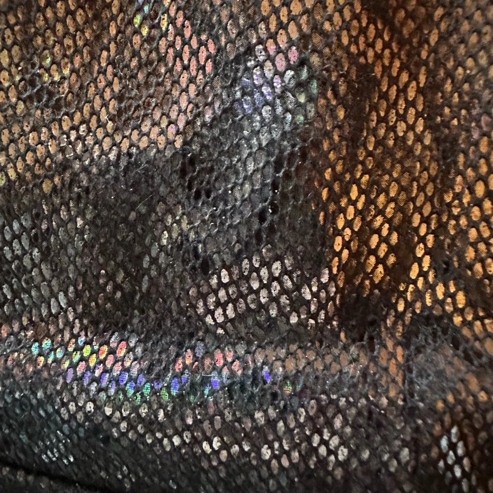 Charming Charlie Shimmery Metallic Faux Snake Pattern Clutch/Wristlet  NWOT